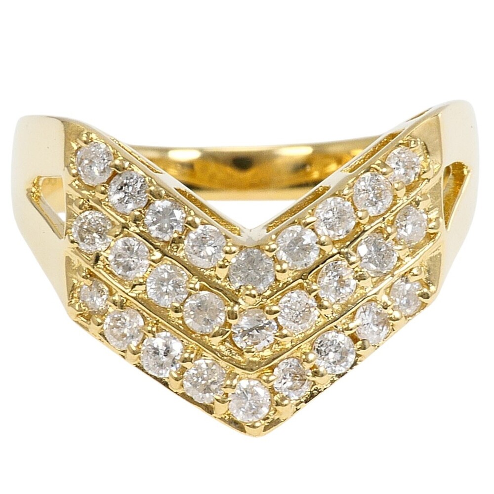 VINTAGE 18k Gold Diamond Ring